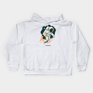 Astronaut in space Kids Hoodie